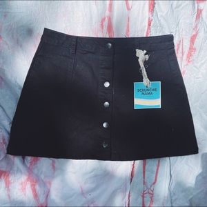 Forever 21 Black Jean Skirt